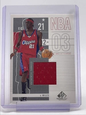 DARIUS MILES 2002-03 DECK SUPERIOR SP JOGO USADO PATCH CLIPPERS Q5997 - Imagem 1 de 2