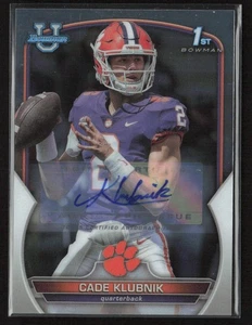 Autógrafos de prospecto Cade Klubnik 2022 Bowman University cromados #42 - Imagen 1 de 2