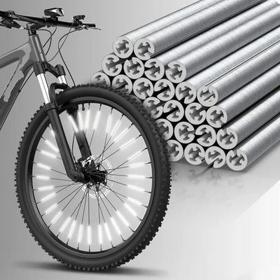 12-72x bicycle reflectors set spoke reflectors spoke sticks safety - Image 1 of 4