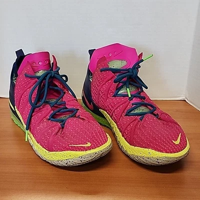 Nike Lebron 18 XVIII Men's sz 11 Los Angeles By Night Pink Sneakers DB8148-600 - Image 1 of 4