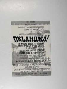 Rodgers & Hammersteins Oklahoma Flyer Original Album Promotion 2011 - Picture 1 of 12