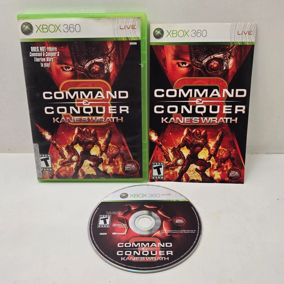 Command & Conquer 3: Kane's Wrath (Xbox 360, 2008) Complete Tested Working - Image 1 of 4