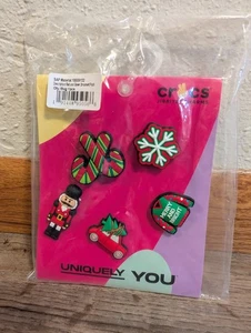 Crocs Jibbitz Red And Green Ornament Holiday Christmas 5 Pack Charms - Picture 1 of 2