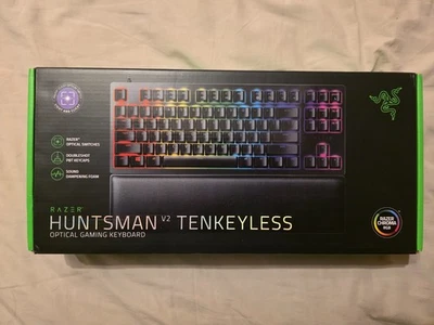 Razer Huntsman V2 Tenkeyless (Purple Switch) - Gaming Keyboard (US) FR Layout - Image 1 of 3