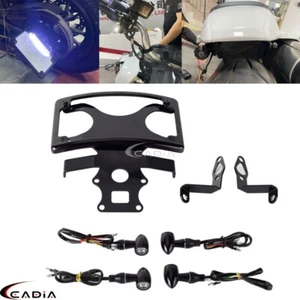For Harley Sportster S RH1250S License Plate Holder w/ LED Turn Signals Lights - Picture 1 of 11