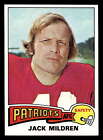 1975 Topps #431 Jack Mildren Near Mint RC Rookie Patriots