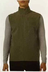 NEW 32 Degrees Heat Mens L Green Full-Zip Vest Lightweight Polyester/Spandex - Picture 1 of 8