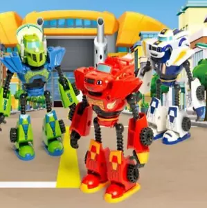 Monster Actionfigur Blaze Machines Cartoon Kunststoff/Legierung Auto und Roboter Spielzeug - Bild 1 von 27