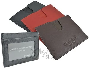 Charles Smith Quality Leather Credit Card Slip Travel Card Holder Wallet ID Pass - Picture 1 of 4