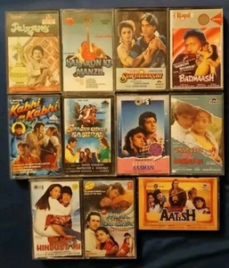 11 BOLLYWOOD MOVIE SOUNDTRACK CASSETTE TAPES HINDI INDIA BADMAASH RARE OOP - Picture 1 of 10
