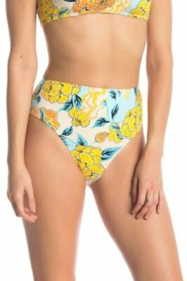 The Bikini Lab Women's Spanish Bloom High Waist Bikini Bottoms Multi size S NWT  - Image 1 of 4