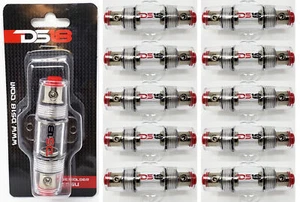 FHSAGU AGU Glass Inline Fuse Holder Car Amp Install 4 Ga or 8 Ga 5 Pair DS18 - Picture 1 of 4
