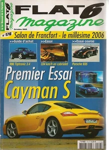 FLAT 6 176 PORSCHE 987 CAYMAN S 996 CARRERA 2 TIPTRONIC 3.4 935 911 T 2.2 TECHAR - Bild 1 von 2