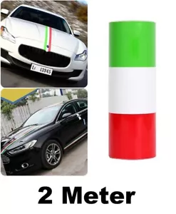 2m Pegatina bandera de Italia 15 cm rayas coche coche espejo capó 7,49 €/m - Imagen 1 de 6