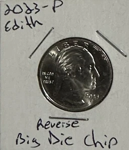 2023 P edith Kanakaole quarter error. Reverse Die Chip. #A-1 - Picture 1 of 3