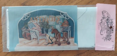DELANE LANGE AMERICANA ANTIQUES TOY WICKER PAINTING PATTERN 1992 5 - Image 1 of 4