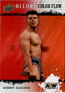 2022 Upper Deck Allure AEW #R-2 Sammy Guevara Color Flow Red-Orange - Picture 1 of 2