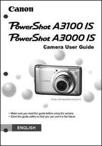 Canon Powershot A3000 IS A3100 IS Digital Camera User Guide Instruction  Manual - Picture 1 of 1