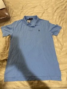 NWT POLO RALPH LAUREN BOYS CHATHAM BLUE NAVY LITTLE PONY POLO SHIRT Sz L - Picture 1 of 3