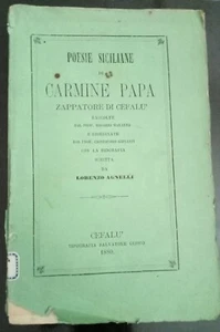 Raro Poesie Siciliane di Carmine Papa zappatore di Cefalù 1880 - Picture 1 of 7