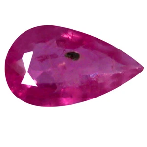 0,41 quilates en forma de pera brillante (6 x 4 mm) piedra zafiro rojo rosado genuina - Imagen 1 de 1