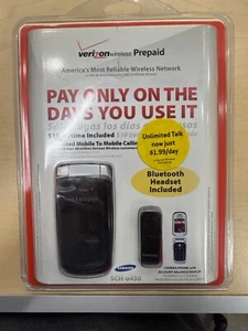 Verizon Prepaid Flip Phone Samsung SCH-u430 New Sealed - Picture 1 of 4