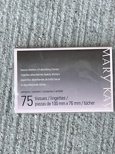 Mary Kay Beauty Blotters Oil-Absorbing Tissues ~ Fast Ship~ New 75 Tissues - Picture 1 of 2