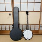 Aria Sb-10 5-String Banjo Japan With Hard Case Used Mint