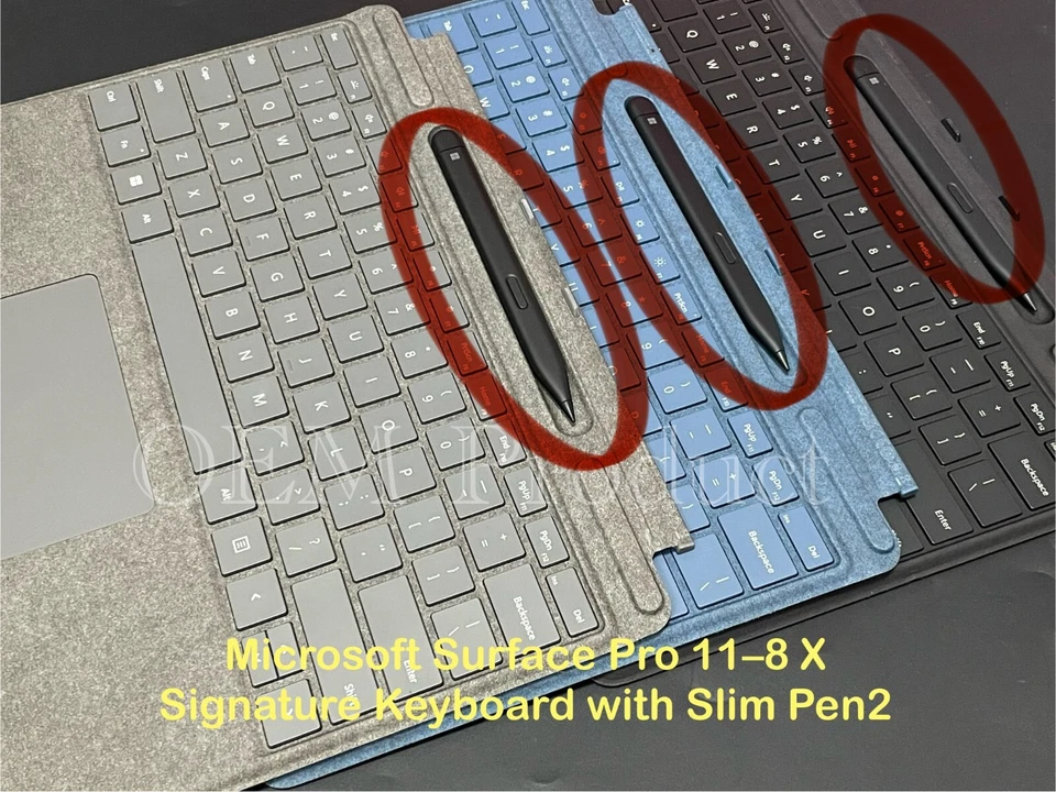 Original MICROSOFT SURFACE PRO SIGNATURE KEYBOARD FOR PRO 11  10 WITH SLIM PEN 2 - Image 1 of 1
