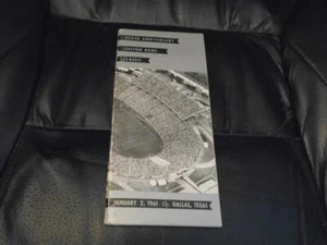 1961 COTTON BOWL FOOTBALL MEDIA GUIDE DUKE VS ARKANSAS LANCE ALWORTH - Bild 1 von 2