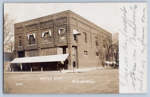 Pocahontas Iowa IA Whites Store Real Photo Postcard RPPC 1907 - Picture 1 of 2