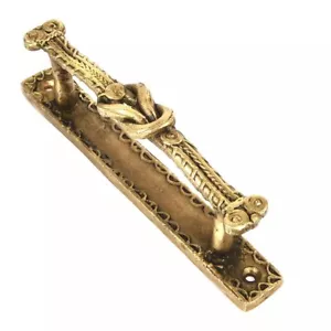 Set Mit 2 Antik-Look Golden Classical Messing Tür Zug Griff - Picture 1 of 2