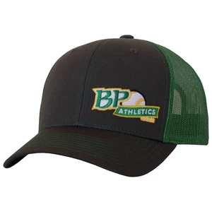BP Athletics Béisbol/Softbol Snap-Gorro Negro - Gris/Verde Kelly/Amarillo - Imagen 1 de 1