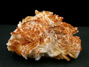 VANADINITE + BARYTE - MIBLADEN, MIDELT, MAROC - 6,5 x 4,2 cm - 102 g - Foto 1 di 7