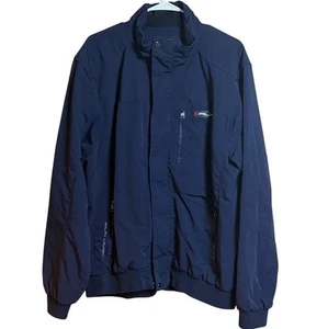 RLX Ralph Lauren Bomber Jacket Mens XXL Full Zip Navy Snap Softshell - Picture 1 of 9