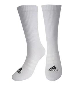 Adidas Hombres Crew 1 Par Calcetines Blancos Atléticos Correr Entrenamiento Informal Gimnasio Calcetín JN4519 - Imagen 1 de 5