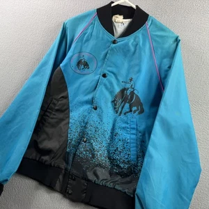 Vintage Professional Rodeo Cowboys Association Jacket Mens Small 80s USA - Picture 1 of 22