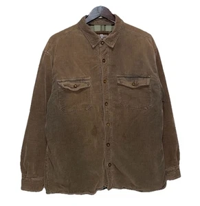 Chaqueta chamarra Levi’s grande marrón de pana aislada polar abotonada para hombre - Imagen 1 de 16