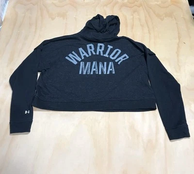 A4630 Project Rock Under Armour Sudadera con Capucha Mujer Grande Guerrero Maná Sudadera Corta Foto 1 de 4