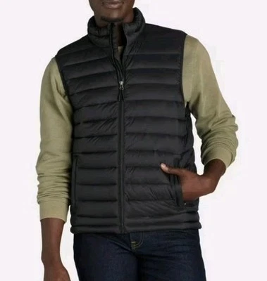 NEW! Ozark Trail Men's Black Full Zip Quilted Puffer Vest! M - Image 1 of 4