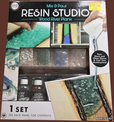 Estudio de resina - Tablón de río de madera  Foto 1 de 2