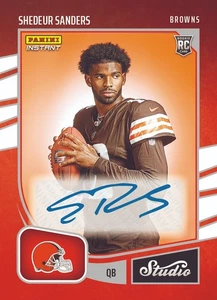 Panini Instant NFL Shedeur Sanders Studio Rookies 2025 automático SSP/99 preventa - Imagen 1 de 1