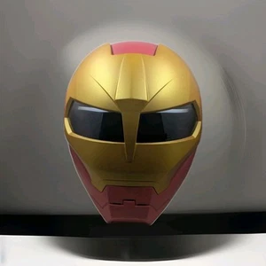 Iron Man Motorcycle Helmet XL DOT Cert Suede Lined Brand New Never Used MINT - Picture 1 of 12