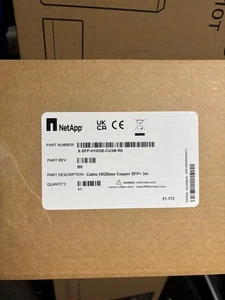NetApp 10G Base Kupfer SFP+ 3m Kabel - Bild 1 von 1