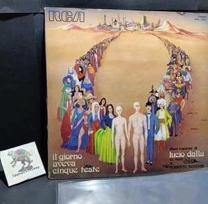 Il giorno aveva cinque teste disco vinile LP 33 giri Dieci Canzoni Lucio Dalla - Imagen 1 de 8