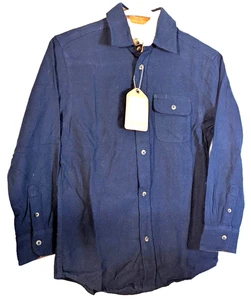 Gioberti Boys Navy Long-Sleeve Button-Up Shirt Size 10 100% Cotton Classic Desig - Picture 1 of 6