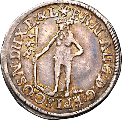 1688 German State Brunswick Luneburg Calenberg Wildman 2 Mariengroschen NGC XF45 - Image 1 of 3