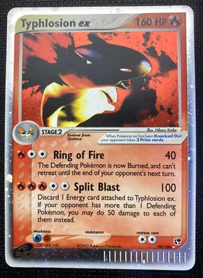 Typhlosion ex 99/100 EX Sandstorm Holo LP Pokemon 2003 - Image 1 of 4