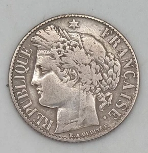 🇲🇫 1 Franc 1887 - Frankreich Ceres - Atelier in Paris - Silber 🇲🇫 - Bild 1 von 2