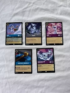Lorcana Disney Frozen Paquete de 5 Cartas Olaf Smash Malvavisco Cetro de Arendelle 28 - Imagen 1 de 1